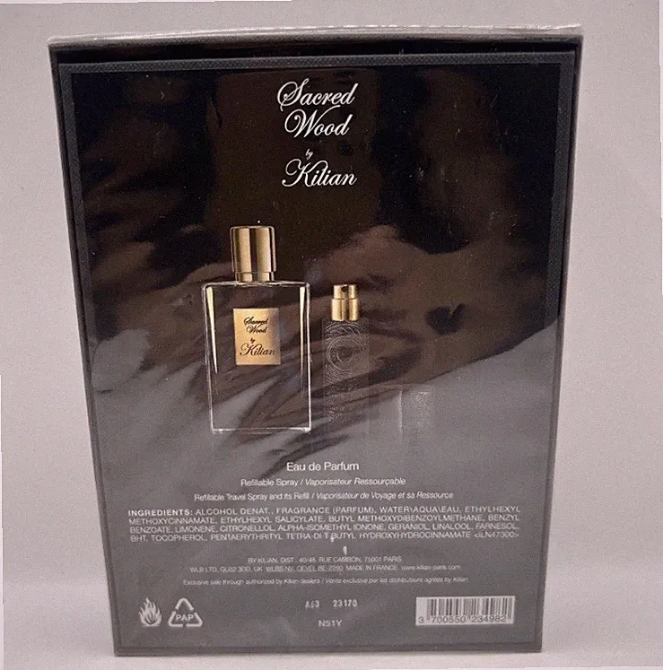 KILIAN Sacred Wood Eau de Parfum Perfume ICONS 2 PIECE Set 1.7oz 50ml Box Sealed