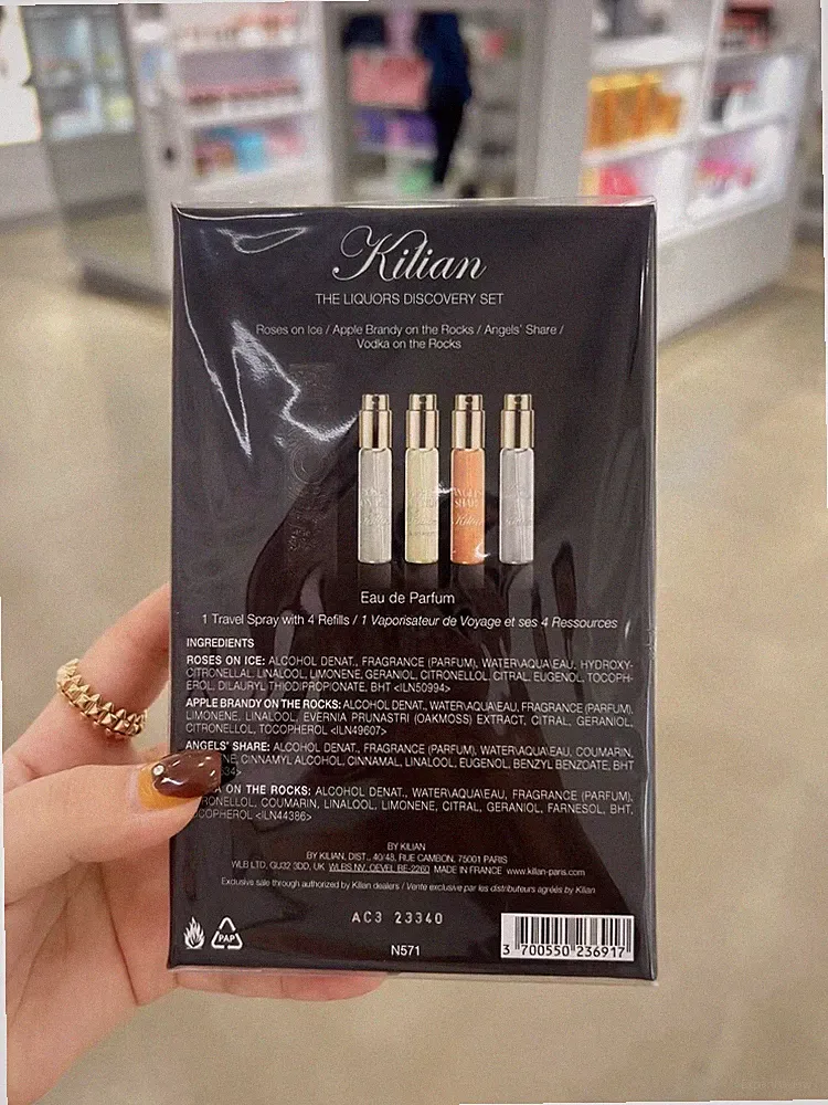 Kilian The Liquors Discovery Gift Set 1 Travel Spray+4 Refills 30mL Total Sealed