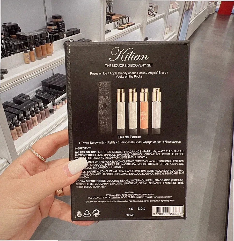 Kilian The Liquors Discovery Perfume Set - 4 Scents 7.5ml Each + Travel Case